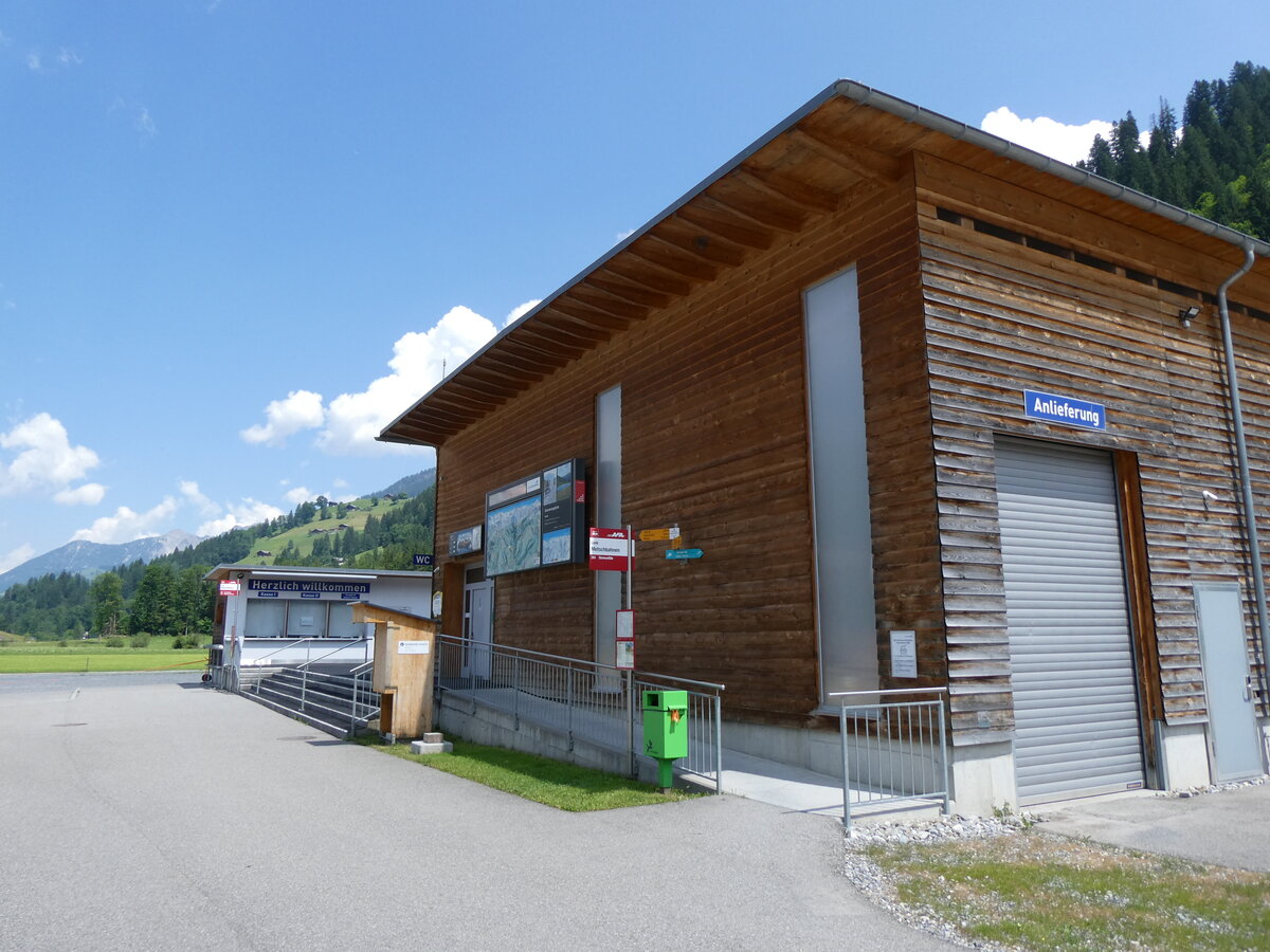 (277'184) - AFA-Haltestellen am 21. Juni 2025 in Lenk, Metschbahnen