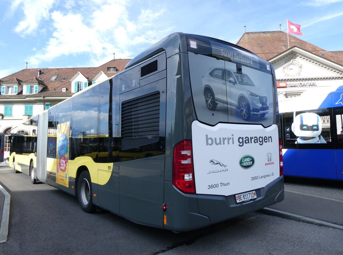 (277'255) - STI Thun - Nr. 712/BE 811'712 - Mercedes am 27. Juni 2025 beim Bahnhof Thun