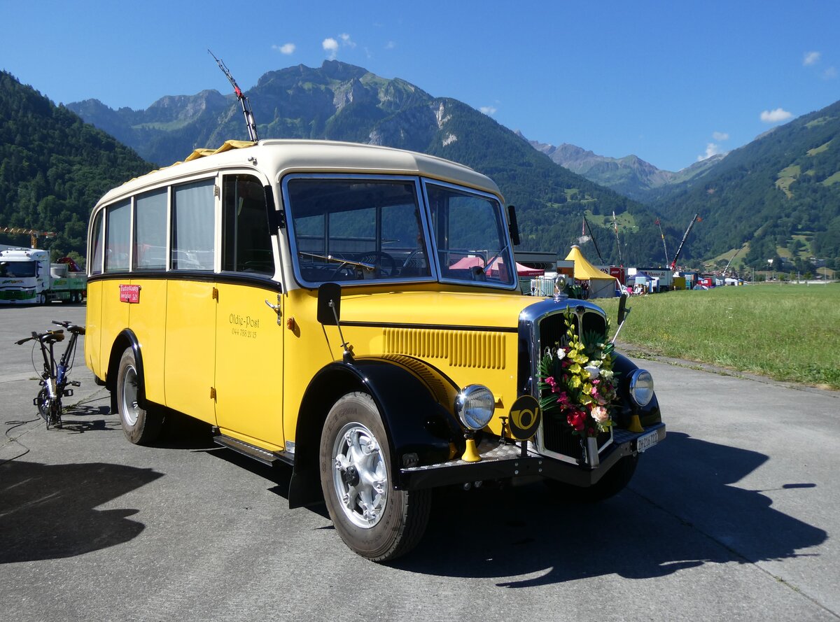 (277'289) - Moser, Sch�nenberg - ZH 216'722 - Berna/Hess (ex Barenco, Faido) am 28. Juni 2025 in Interlaken, Flugplatz