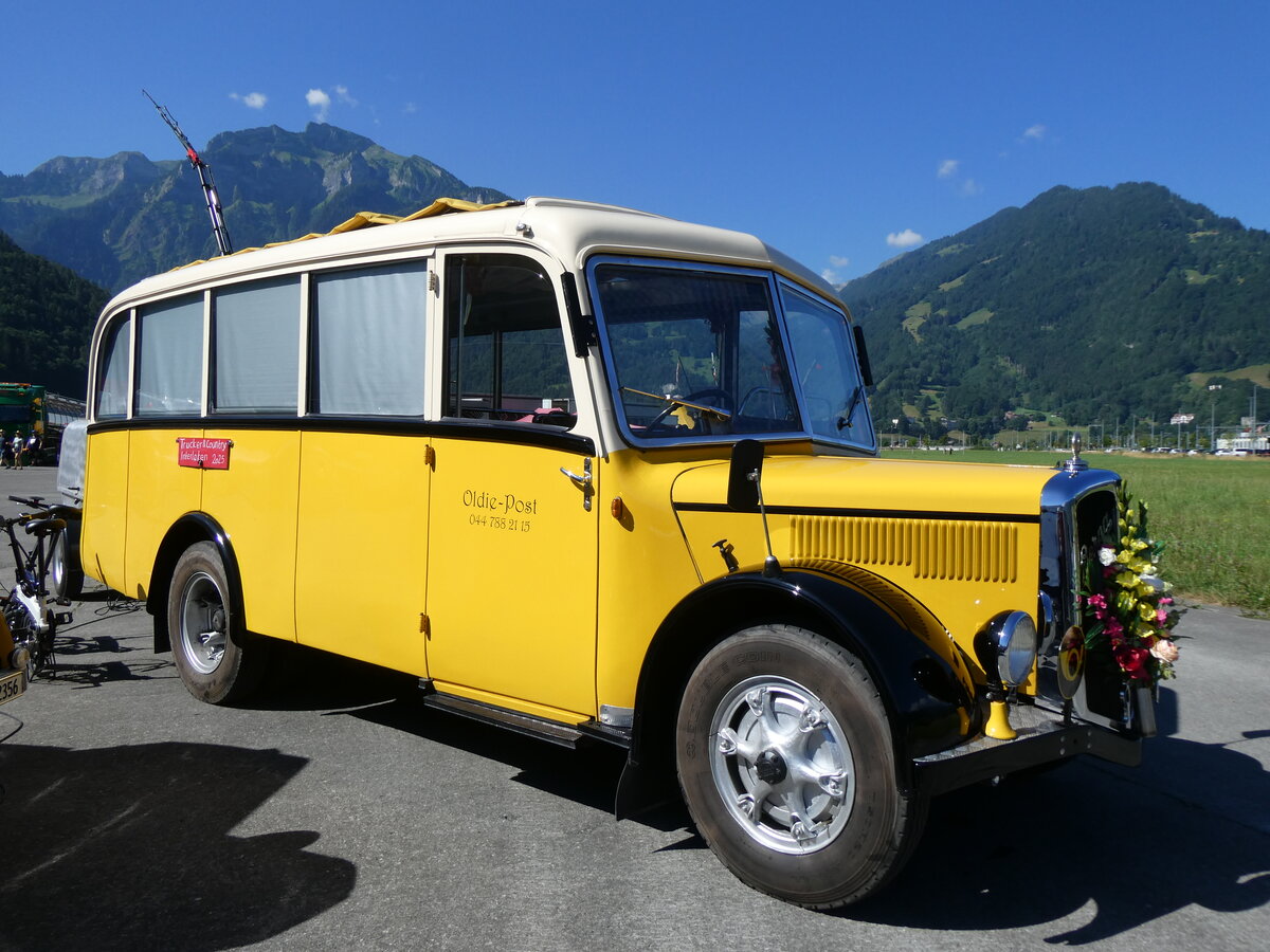 (277'290) - Moser, Sch�nenberg - ZH 216'722 - Berna/Hess (ex Barenco, Faido) am 28. Juni 2025 in Interlaken, Flugplatz