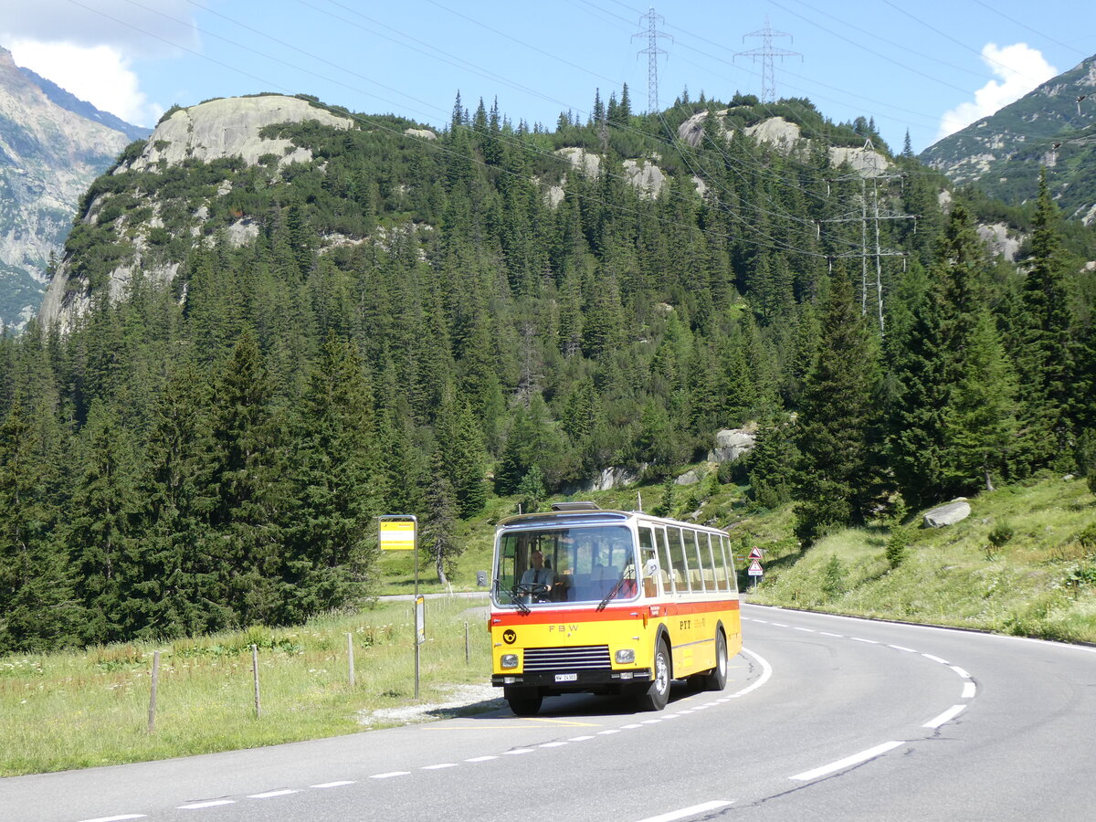 (277'402) - Lambach, Gommiswald - NW 24'301 - FBW/Eggli (ex Tanner+Lambach, Reigoldswil; ex Lambach, Rieden; ex Meier, Gr�t; ex AVG Grindelwald Nr. 13; ex P 24'182) am 1. Juli 2025 in Handegg, Kunzent�nneln