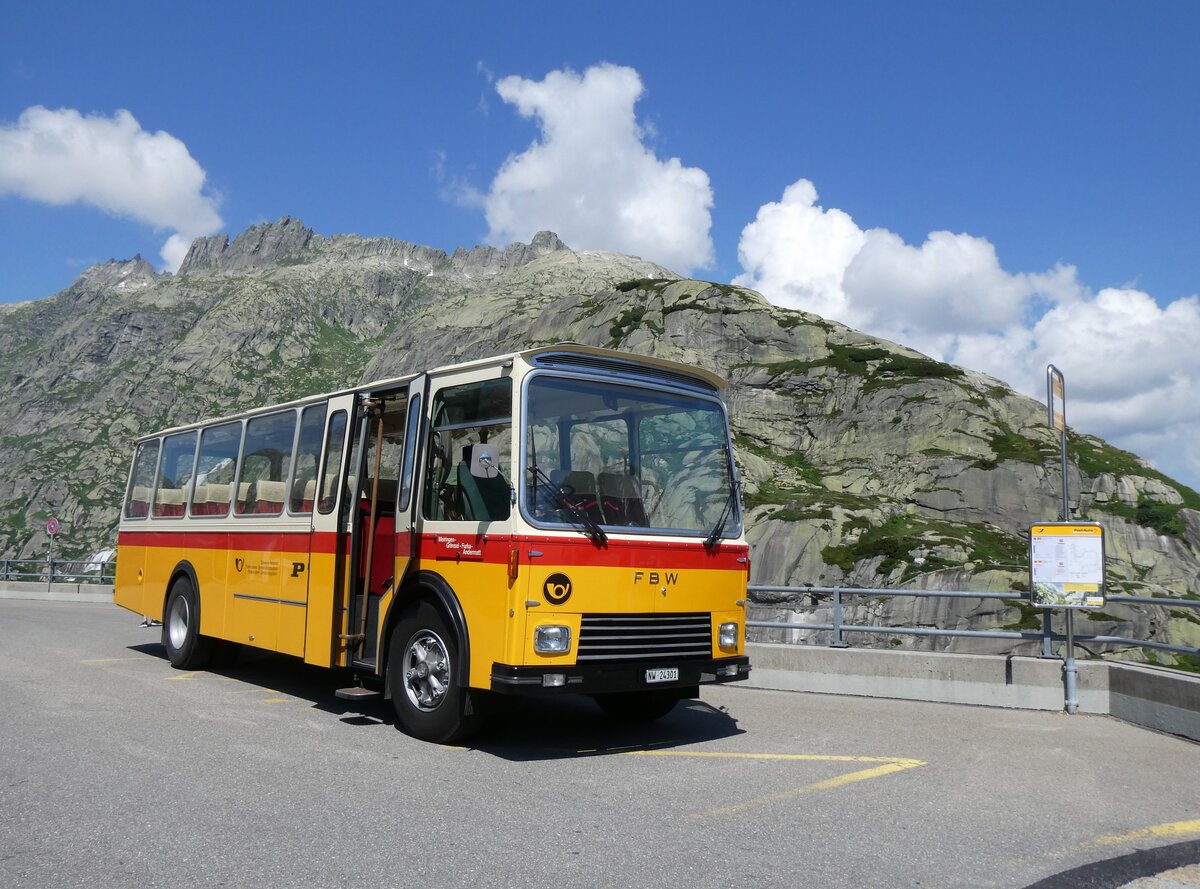 (277'405) - Lambach, Gommiswald - NW 24'301 - FBW/Eggli (ex Tanner+Lambach, Reigoldswil; ex Lambach, Rieden; ex Meier, Gr�t; ex AVG Grindelwald Nr. 13; ex P 24'182) am 1. Juli 2025 in Grimsel, Hospiz