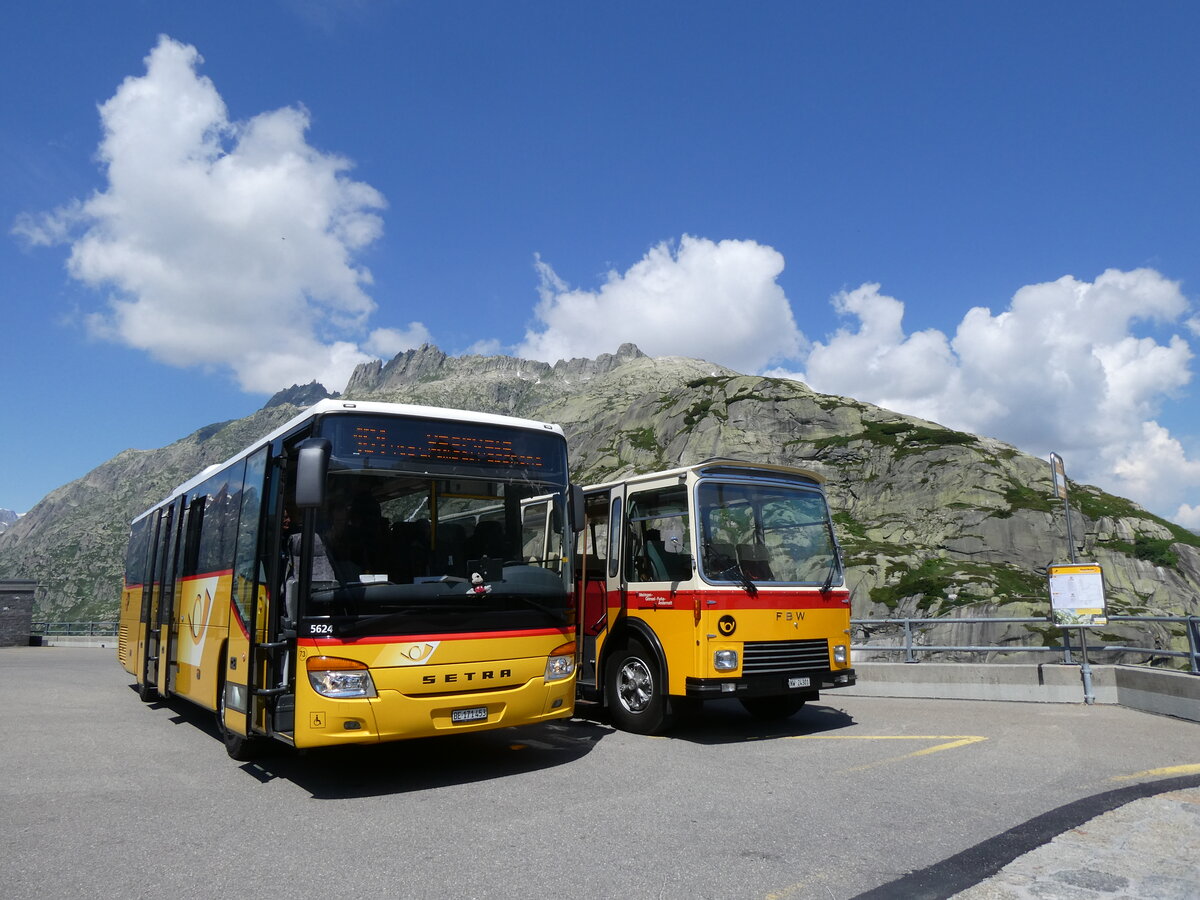 (277'420) - PostAuto Bern - Nr. 73/BE 171'453/PID 5624 - Setra (ex AVG Meiringen Nr. 73) am 1. Juli 2025 in Grimsel, Hospiz