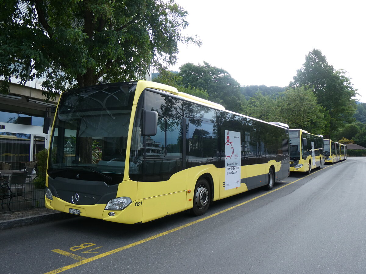 (277'493) - STI Thun - Nr. 181/BE 752'181 - Mercedes am 3. Juli 2025 bei der Schiffl�ndte Thun