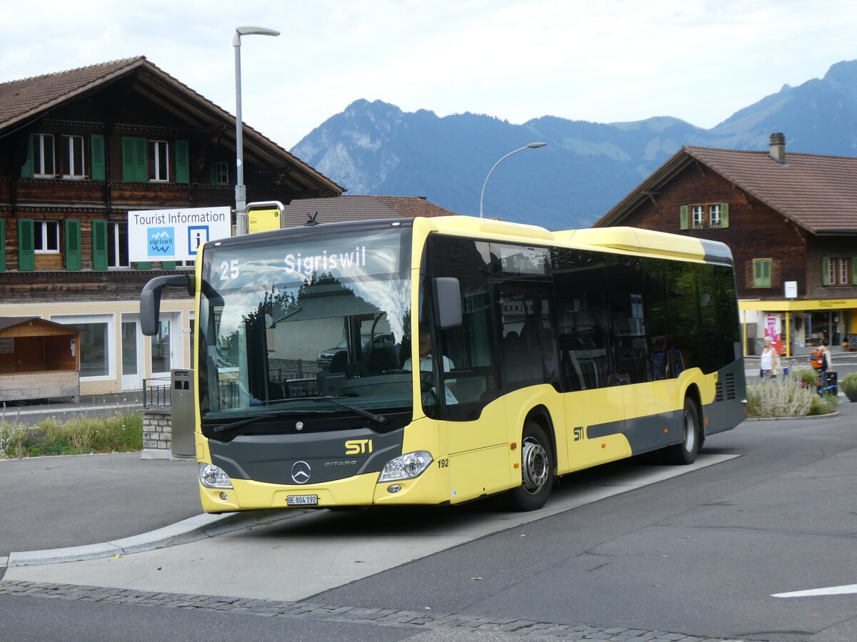 (277'495) - STI Thun - Nr. 192/BE 804'192 - Mercedes am 3. Juli 2025 in Gunten, Dorf