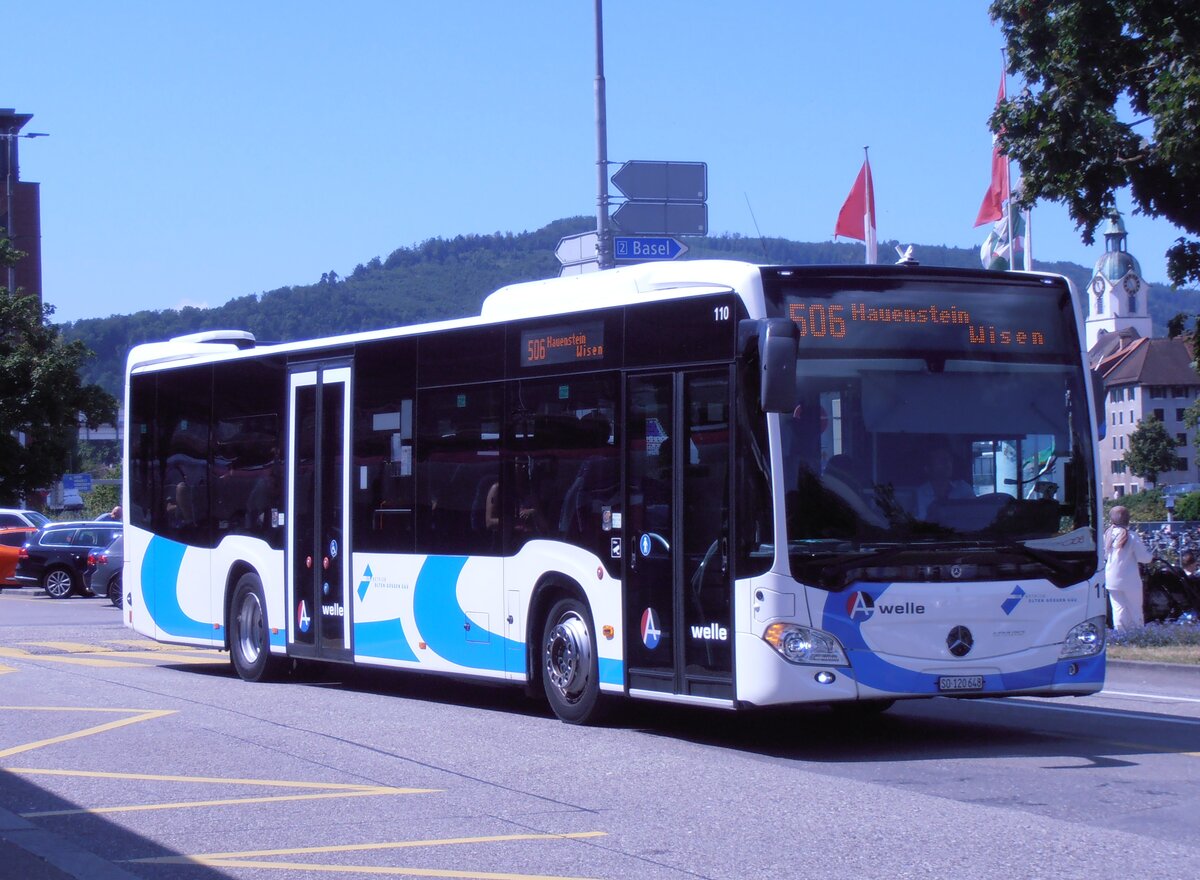 (277'749) - BOGG Wangen b.O. - Nr. 110/SO 120'648 - Mercedes am 10. Juli 2025 beim Bahnhof Olten