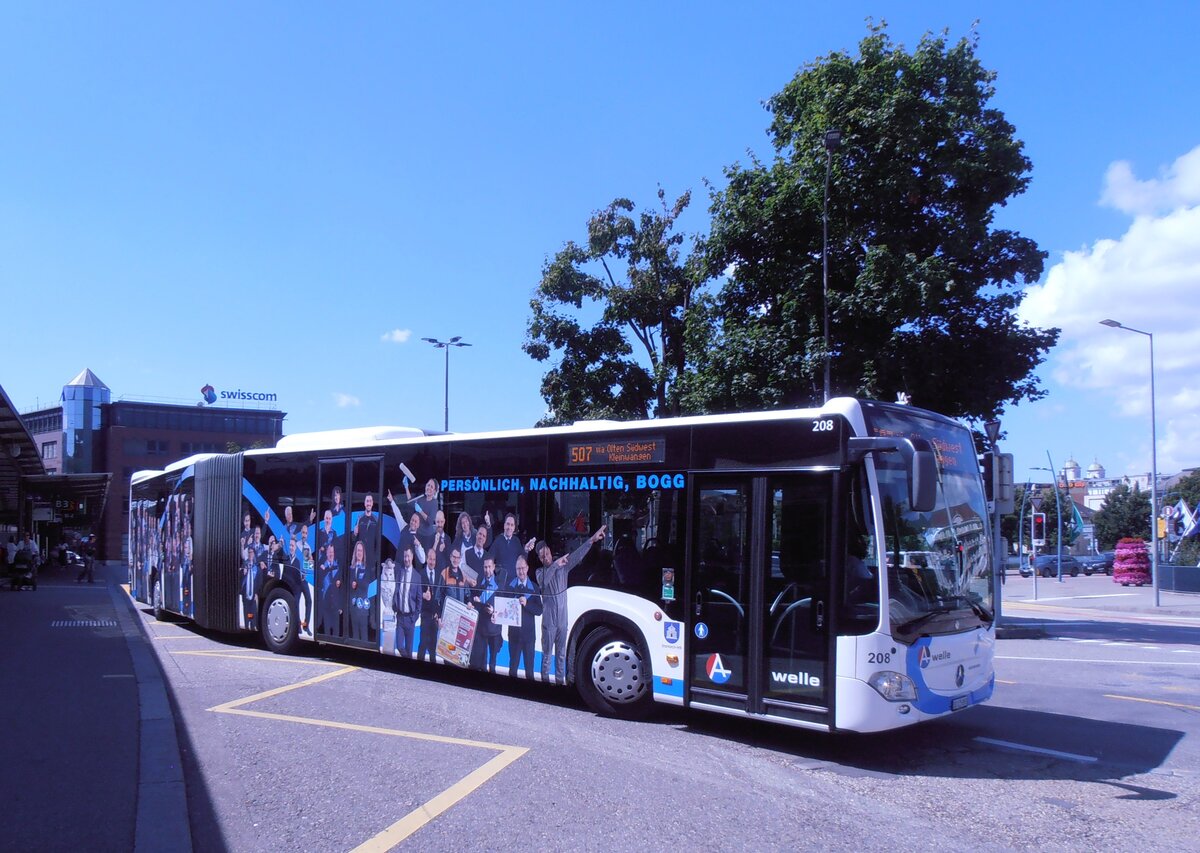 (277'757) - BOGG Wangen b.O. - Nr. 208/SO 125'893 - Mercedes am 10. Juli 2025 beim Bahnhof Olten