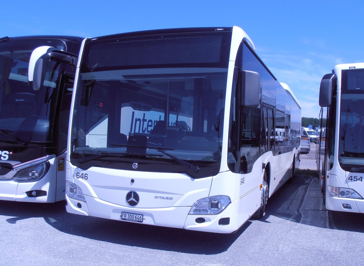 (277'809) - Intertours, Domdidier - Nr. 646/FR 300'646 - Mercedes am 12. Juli 2025 in Domdidier, Garage