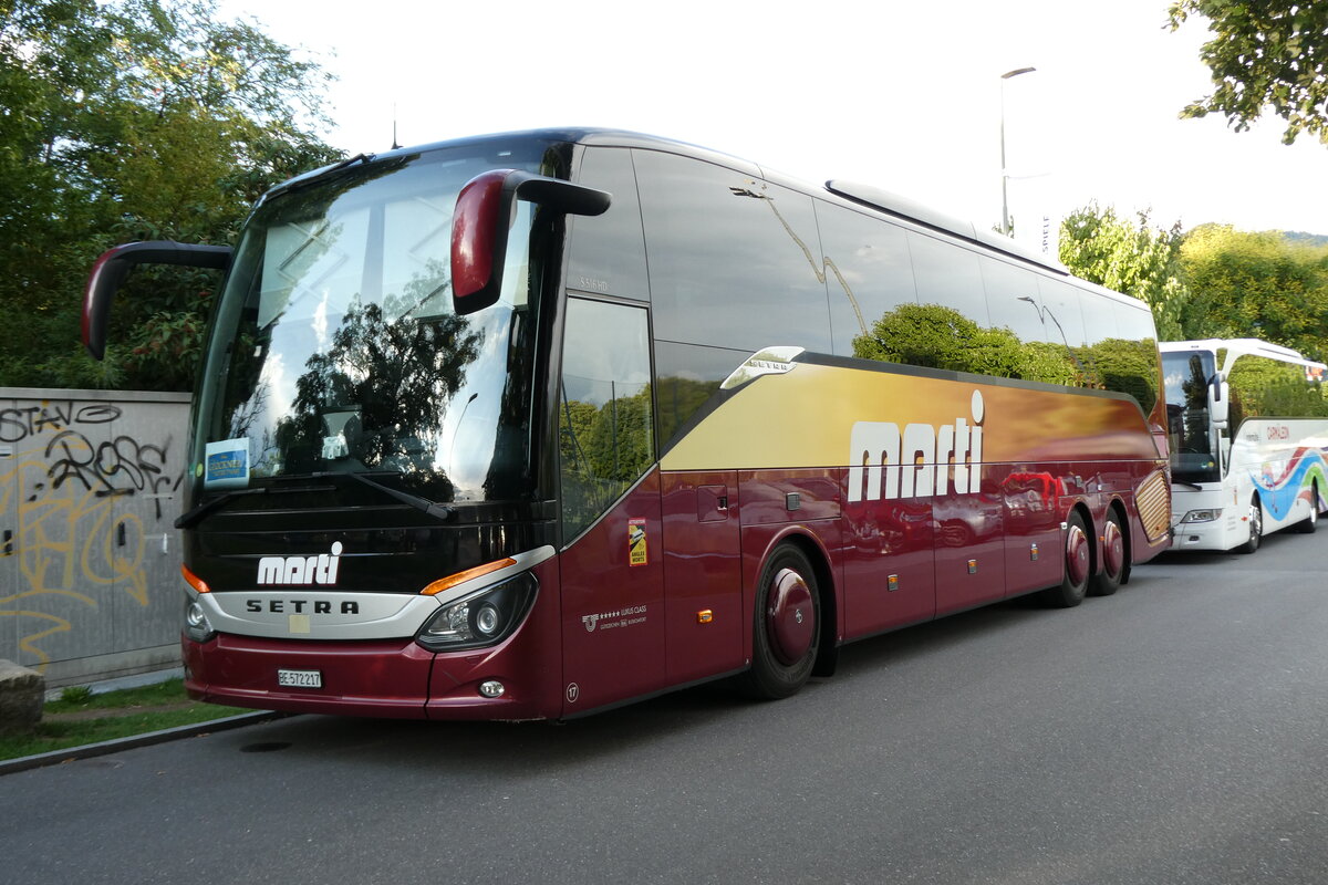 (278'032) - Marti, Kallnach - Nr. 17/BE 572'217 - Setra am 25. Juli 2025 in Thun, Strandbad