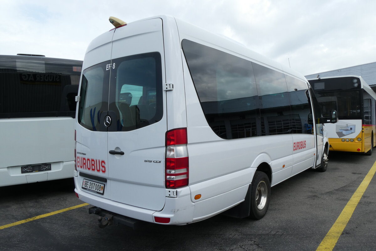 (278'090) - Funi-Car, Biel - Nr. 8/BE 207'008 - Mercedes am 27. Juli 2025 in Kerzers, Interbus