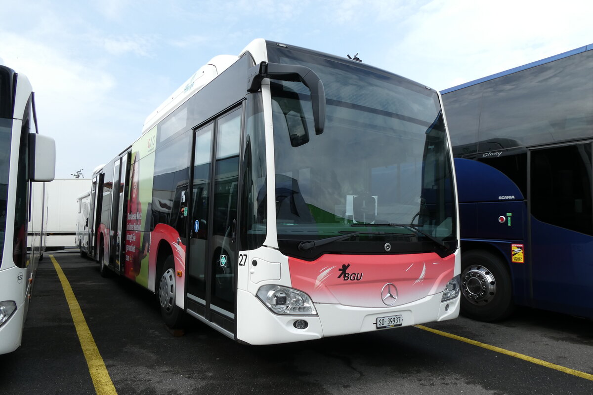 (278'101) - BGU Grenchen - Nr. 27/SO 39'937 - Mercedes am 27. Juli 2025 in Kerzers, Interbus