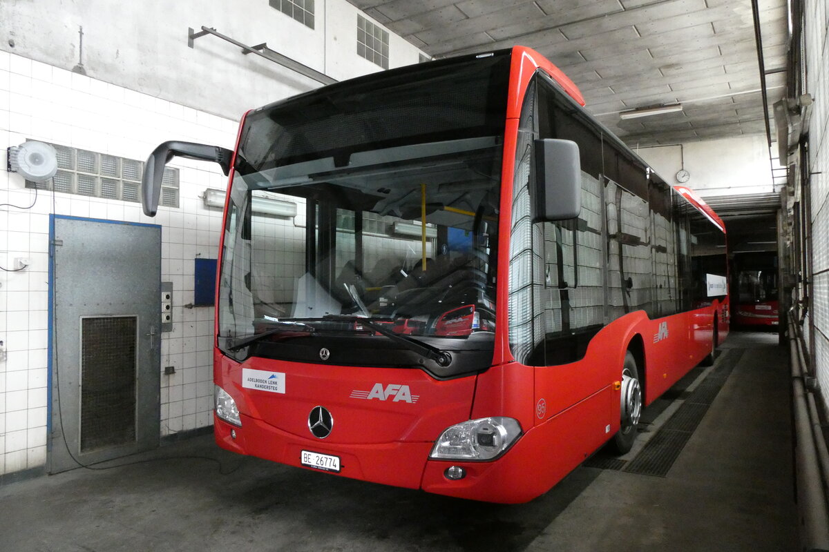 (278'144) - AFA Adelboden - Nr. 95/BE 26'774 - Mercedes am 27. Juli 2025 in Adelboden, Busstation