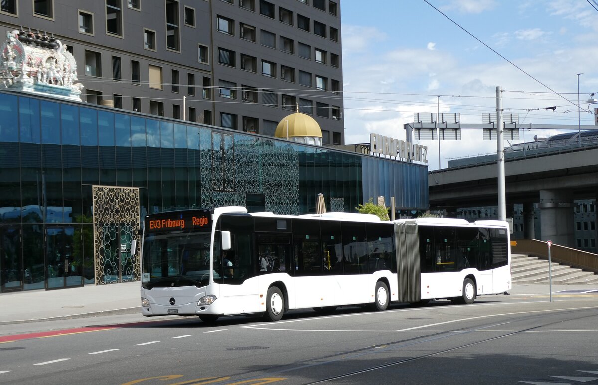 (278'286) - Intertours, Domdidier - Nr. 441/FR 216'441 - Mercedes (ex Sales-Lentz, L-Bascharage Nr. 612; ex Demy Cars, L-Keispelt Nr. 612) am 1. August 2025 beim Bahnhof Bern Europaplatz