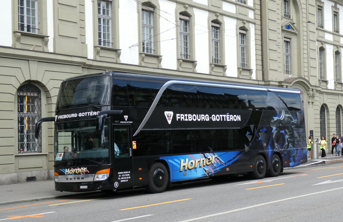 (278'324) - Horner, Tafers - Nr. 8/FR 300'508 - Setra am 1. August 2025 beim Bahnhof Bern