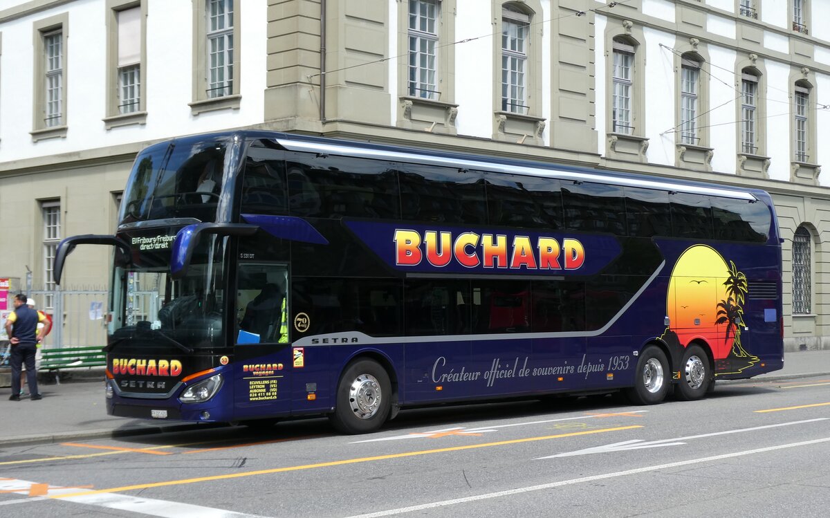 (278'333) - Buchard, Leytron - Nr. 53/FR 221'620 - Setra am 1. August 2025 beim Bahnhof Bern