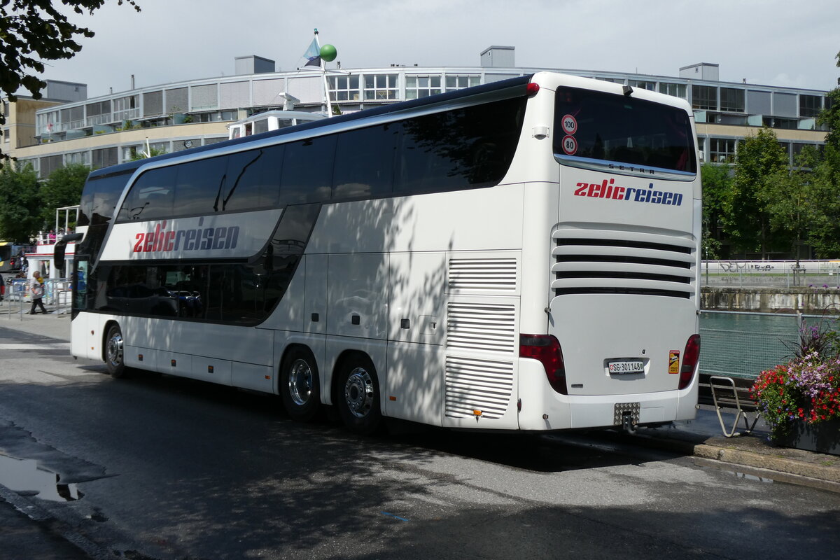 (278'409) - Zelic, Schmerikon - SG 301'148 - Setra am 2. August 2025 bei der Schiffl�ndte Thun