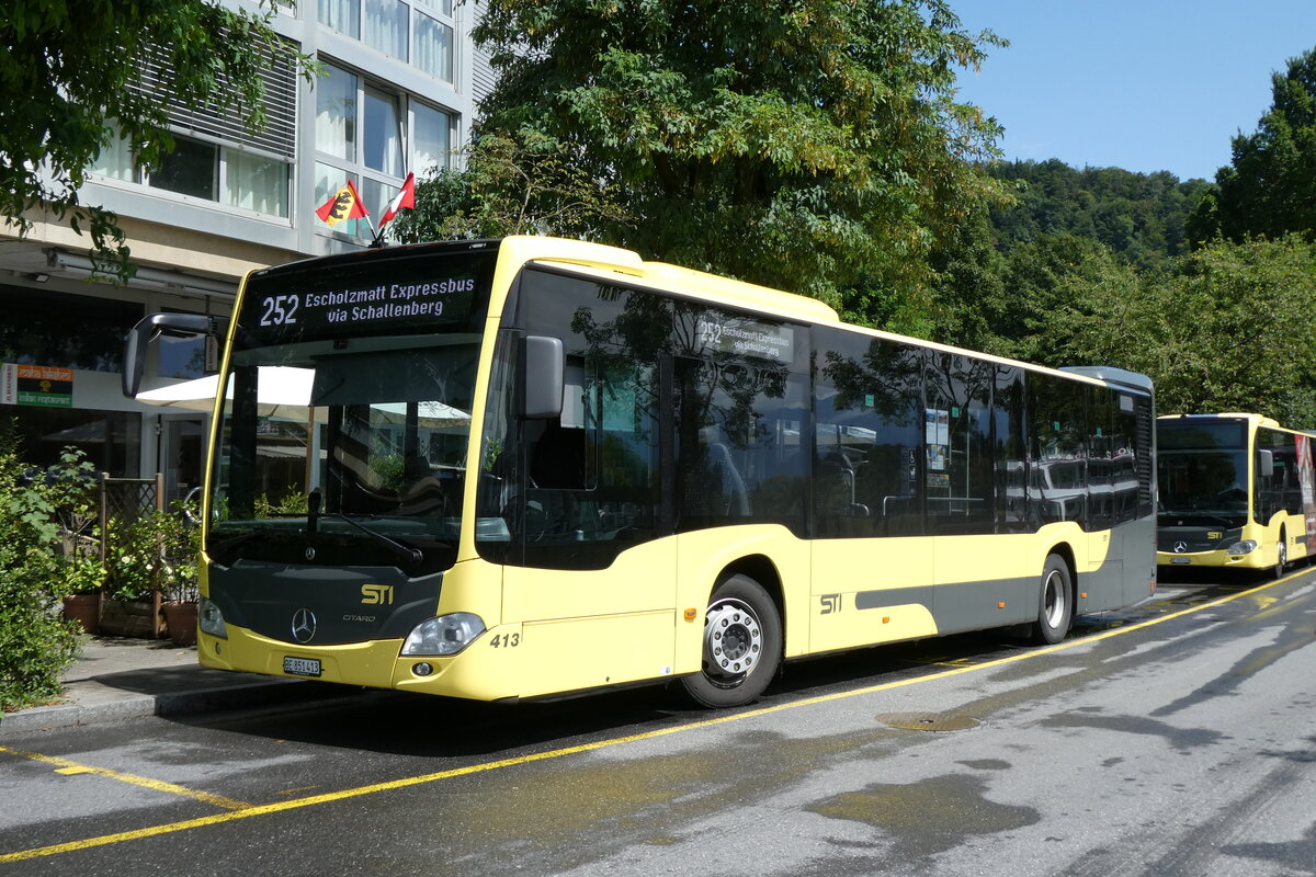 (278'412) - STI Thun - Nr. 413/BE 851'413 - Mercedes am 2. August 2025 bei der Schiffl�ndte Thun