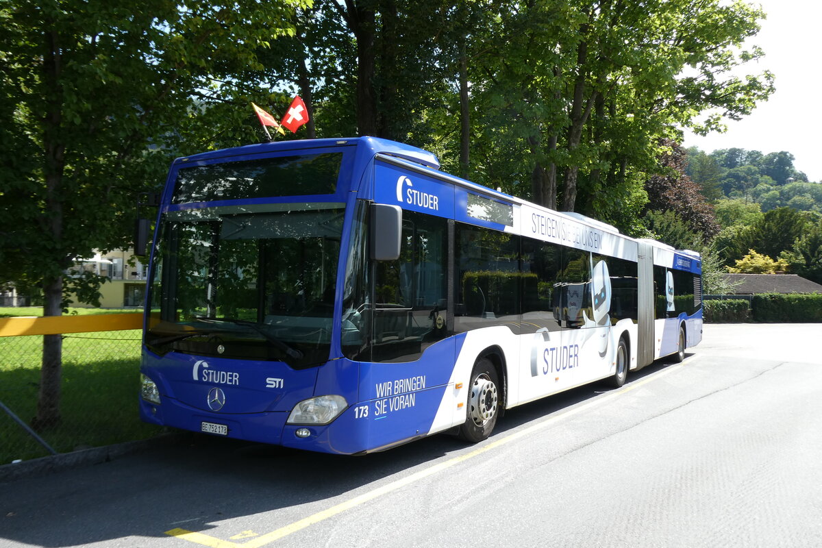 (278'424) - STI Thun - Nr. 173/BE 752'173 - Mercedes am 3. August 2025 bei der Schiffl�ndte Thun