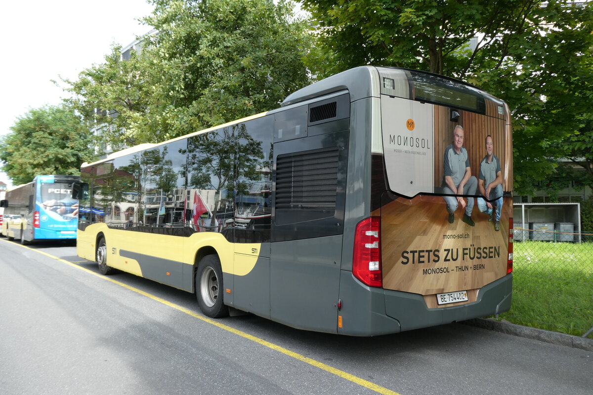 (278'438) - STI Thun - Nr. 402/BE 754'402 - Mercedes am 4. August 2025 bei der Schiffl�ndte Thun