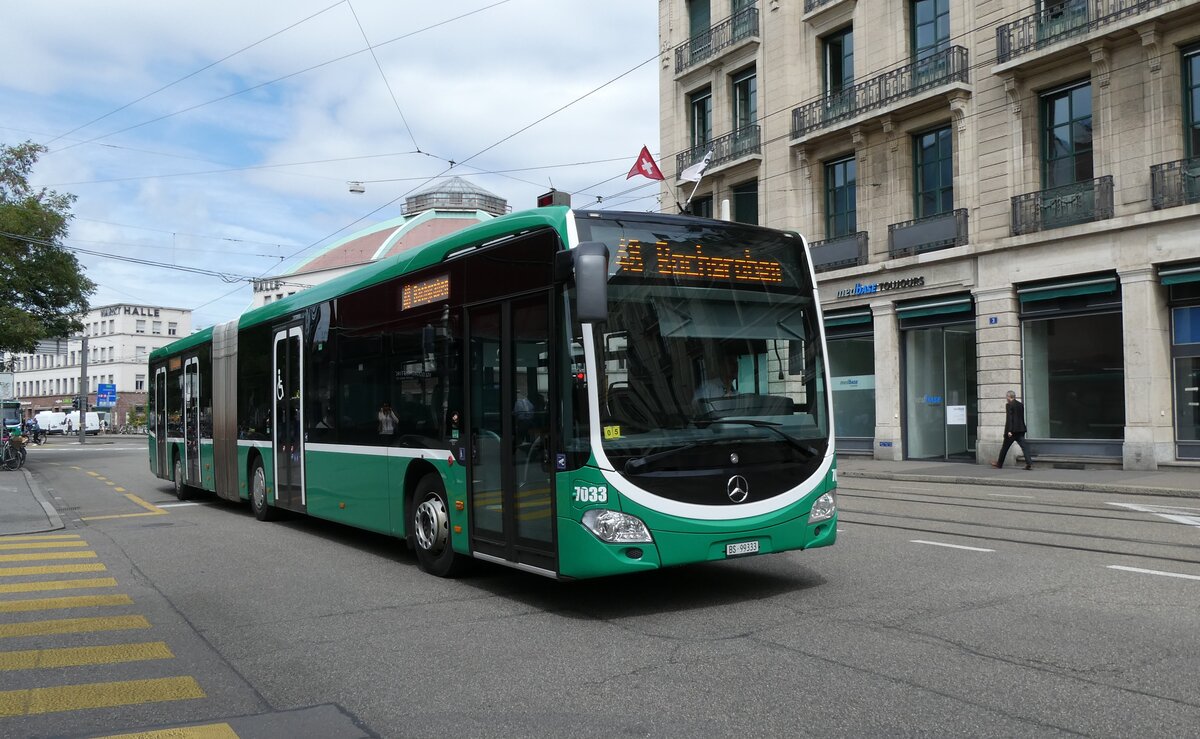 (278'447) - BVB Basel - Nr. 7033/BS 99'333 - Mercedes am 4. August 2025 beim Bahnhof Basel