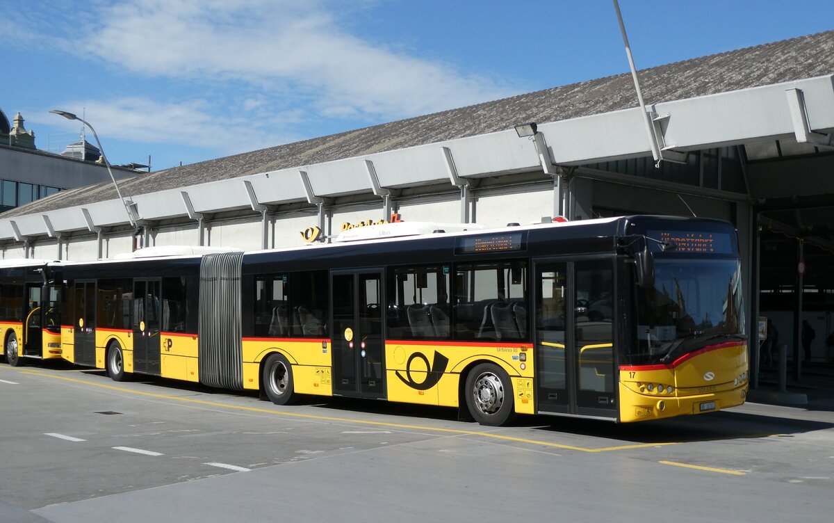 (278'508) - Steiner, Ortschwaben - Nr. 17/BE 16'761/PID 10'312 - Solaris (ex PostAuto Bern Nr. 682) am 4. August 2025 in Bern, Postautostation