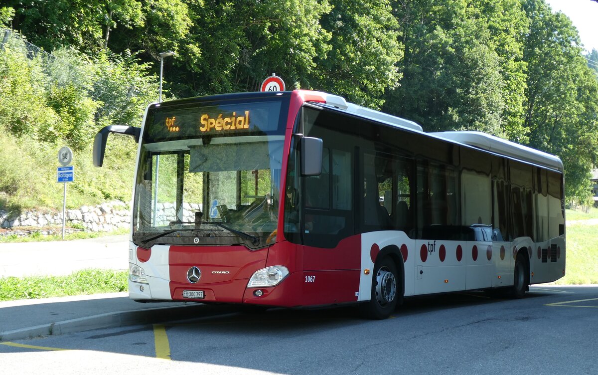 (278'593) - TPF Fribourg - Nr. 1067/FR 300'397 - Mercedes am 7. August 2025 in Jaun, Bergbahnen