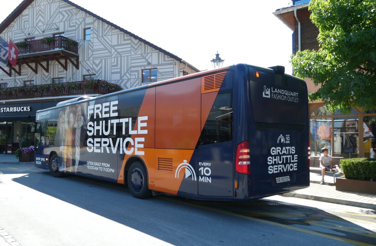 (278'610) - Chur Bus, Chur - Nr. 22/GR 183'722 - Mercedes (ex AAGL Liestal Nr. 76) am 8. August 2025 in Landquart, Fashion Outlet