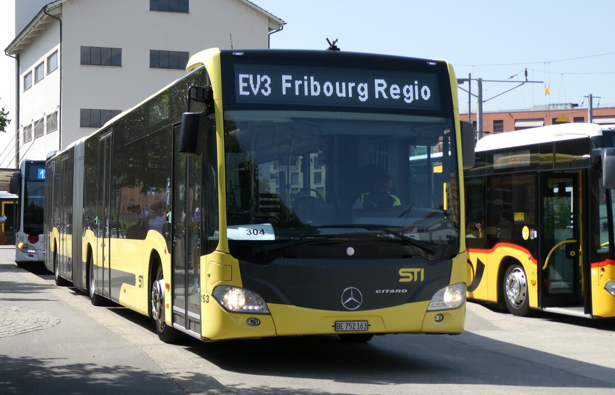 (278'872) - STI Thun - Nr. 163/BE 752'163 - Mercedes am 15. August 2025 beim Bahnhof D�dingen