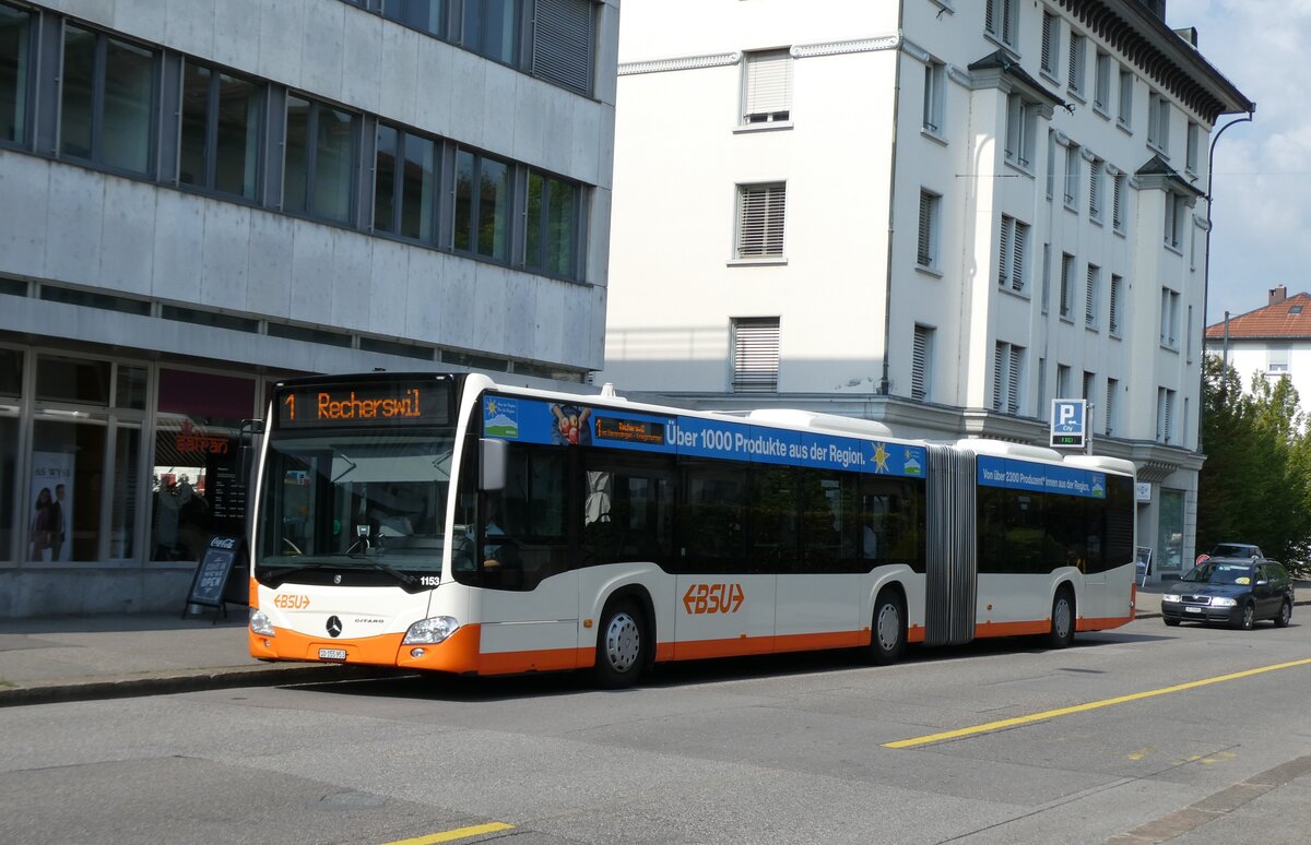 (278'933) - BSU Solothurn - Nr. 1153/SO 155'953 - Mercedes (ex Nr. 53) am 16. August 2025 in Solothurn, Amthausplatz