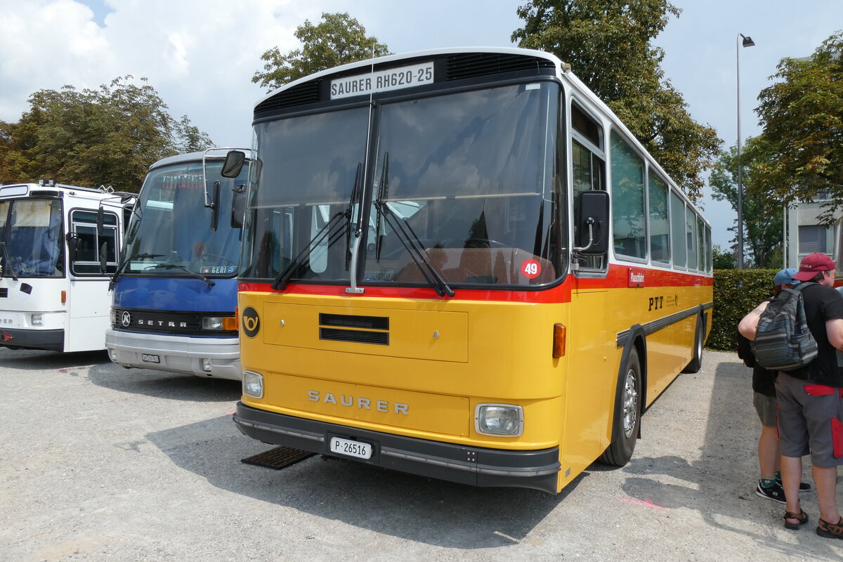 (278'990) - Gloor, Staufen -  P 26'516  - Saurer/Hess (ex ALMAT, Tagelswangen; ex P 26'516) am 16. August 2025 in Solothurn, Baseltor