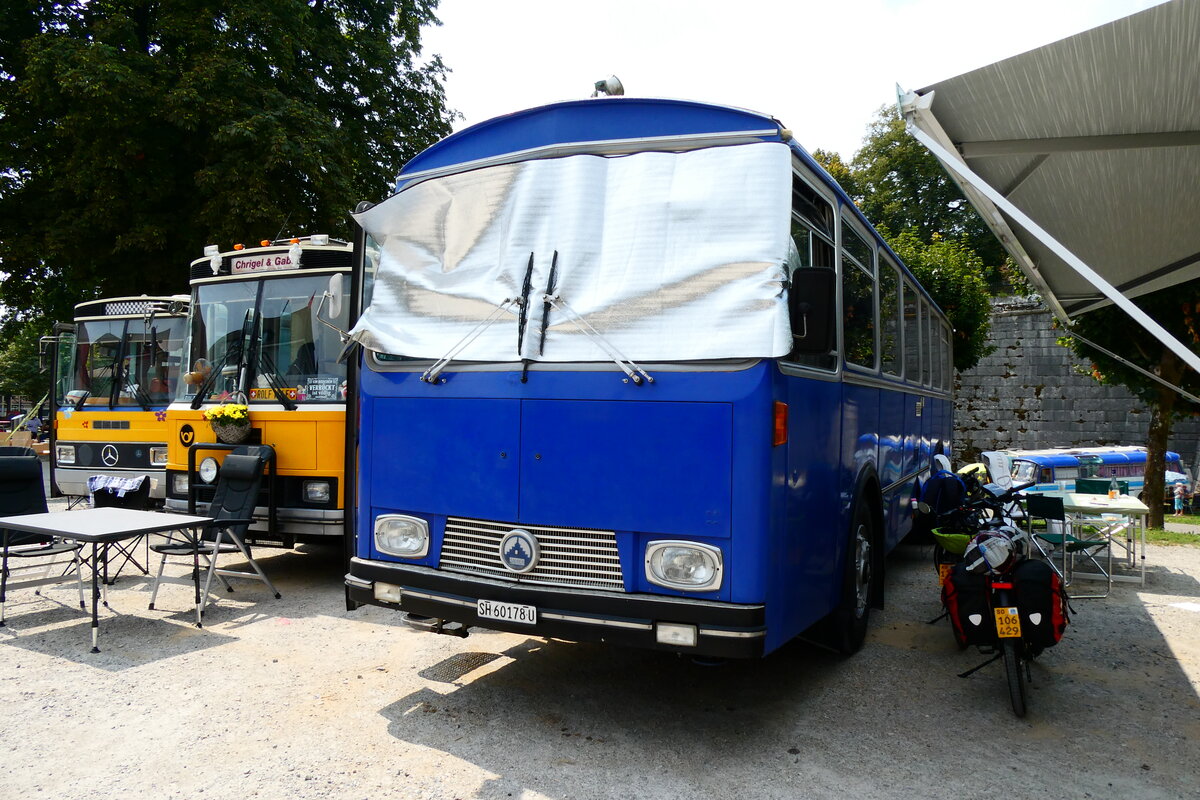(279'044) - Ruch, Schaffhausen - SH 60'178 U - Saurer/T�scher (ex AAGU Altdorf Nr. 1; ex Sigrist, Fl�elen) am 16. August 2025 in Solothurn, Baseltor