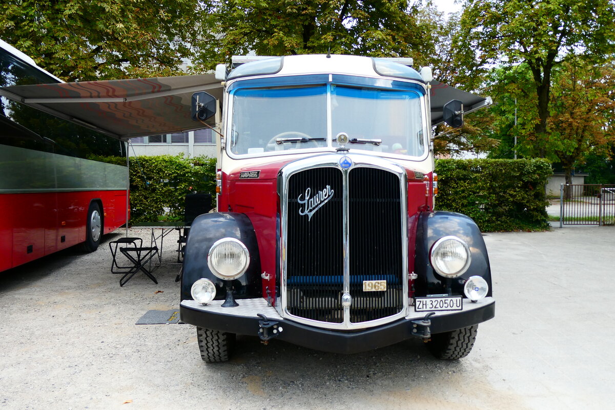 (279'096) - Morger, Horgenberg - ZH 32'050 U - Saurer/T�scher (ex P 23'167; ex Casper, Lenzerheide) am 16. August 2025 in Solothurn, Baseltor