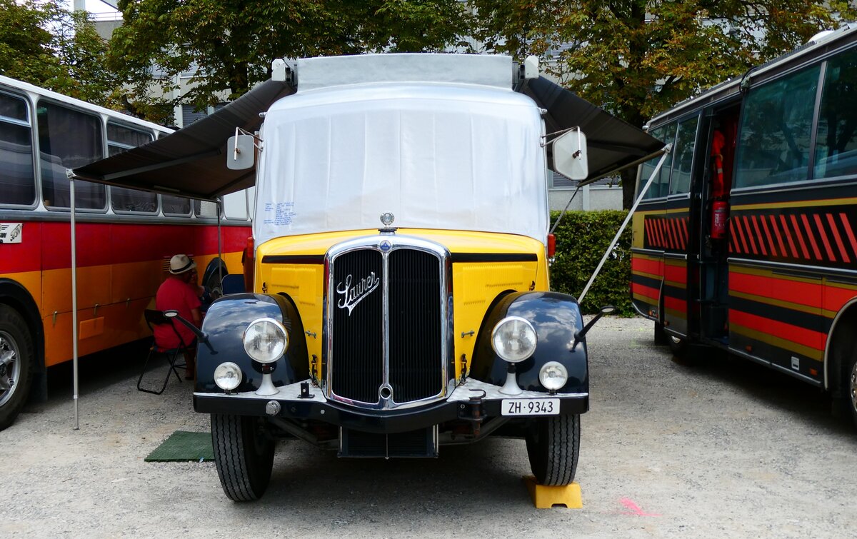 (279'097) - Langenegger a., �denswil - ZH 9343 - Saurer/Krapf (ex Tscharner, Thusis) am 16. August 2025 in Solothurn, Baseltor