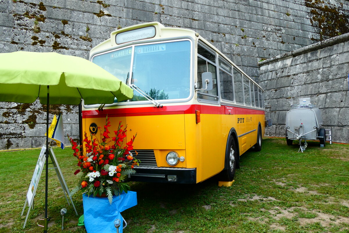 (279'105) - Simoncini, D�llikon - SH 41'303 - Saurer/T�scher (ex Lambach, Rieden; ex F�ssler, Winterthur; ex Steiger, Schlatt; ex P 24'647) am 16. August 2025 in Solothurn, Baseltor