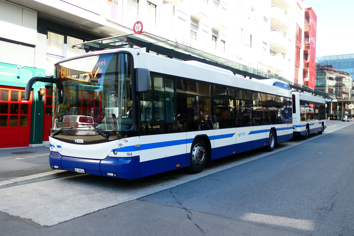 (279'403) - ZVB Zug - Nr. 164/ZG 88'164 - Hess am 26. August 2025 beim Bahnhof Zug