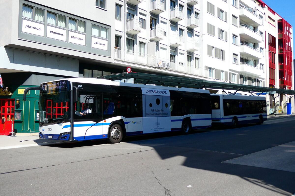 (279'425) - ZVB Zug - Nr. 174/ZG 88'174 - Solaris am 26. August 2025 beim Bahnhof Zug