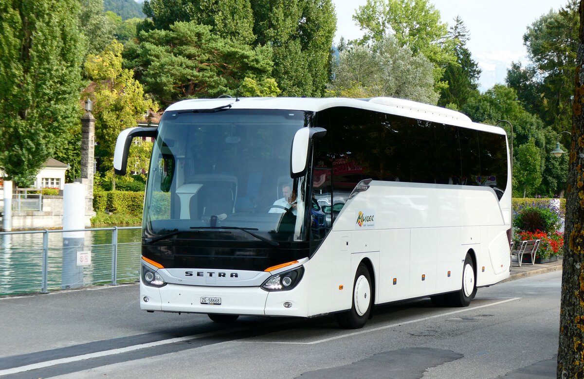 (279'463) - Murer, Baar - ZG 58'668 - Setra am 26. August 2025 bei der Schiffl�ndte Thun