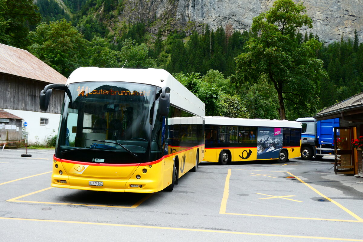 (279'475) - PostAuto Bern - BE 474'560/PID 10'247 - Hess am 28. August 2025 in Stechelberg, Hotel