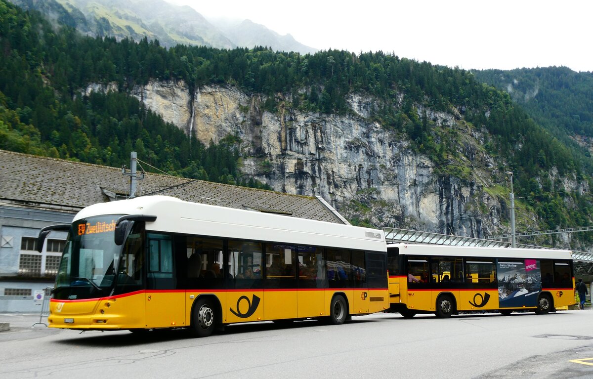 (279'479) - PostAuto Bern - BE 474'560/PID 10'247 - Hess am 28. August 2025 beim Bahnhof Lauterbrunnen