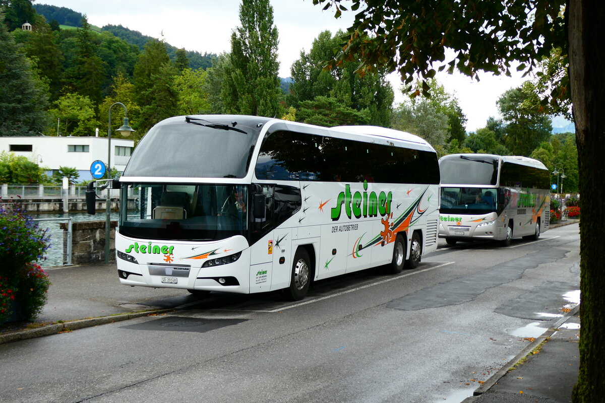 (279'499) - Steiner, Messen - SO 20'148 - Neoplan am 28. August 2025 bei der Schiffl�ndte Thun