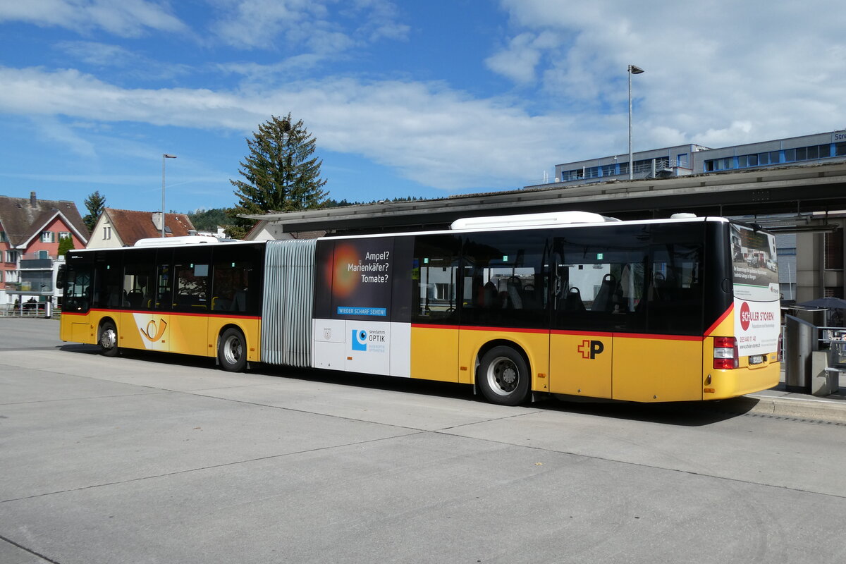 (279'515) - PostAuto Ostschweiz - SG 492'007/PID 11'249 - MAN (ex SZ 125'405) am 29. August 2025 beim Bahnhof Uznach