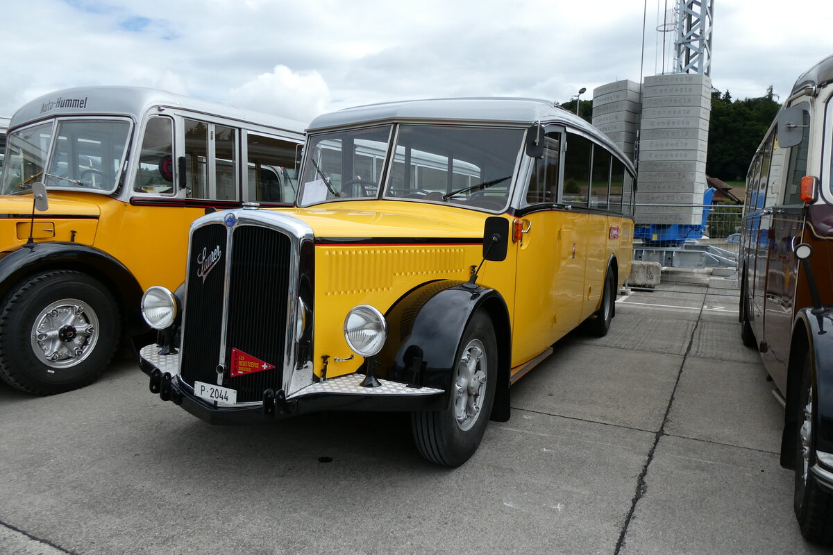 (279'625) - Schmutz, Vaulruz -  P 2044  - Saurer/Saurer (ex Nestl�; ex P 23'019; ex P 2044) am 30. August 2025 in Oberkirch, CAMPUS Sursee