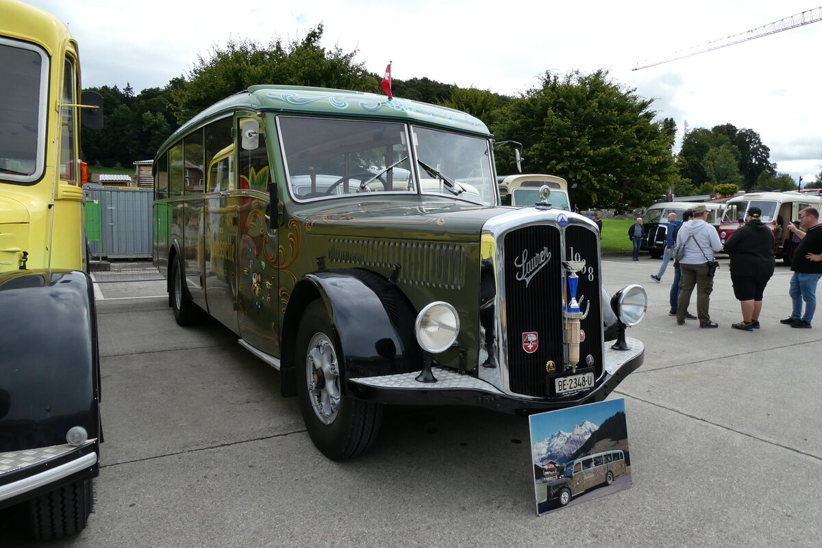 (279'636) - Lorenz, Lyssach - BE 2348 U - Saurer/Saurer (ex Geiger, Adelboden Nr. 8; ex P 1997)  
