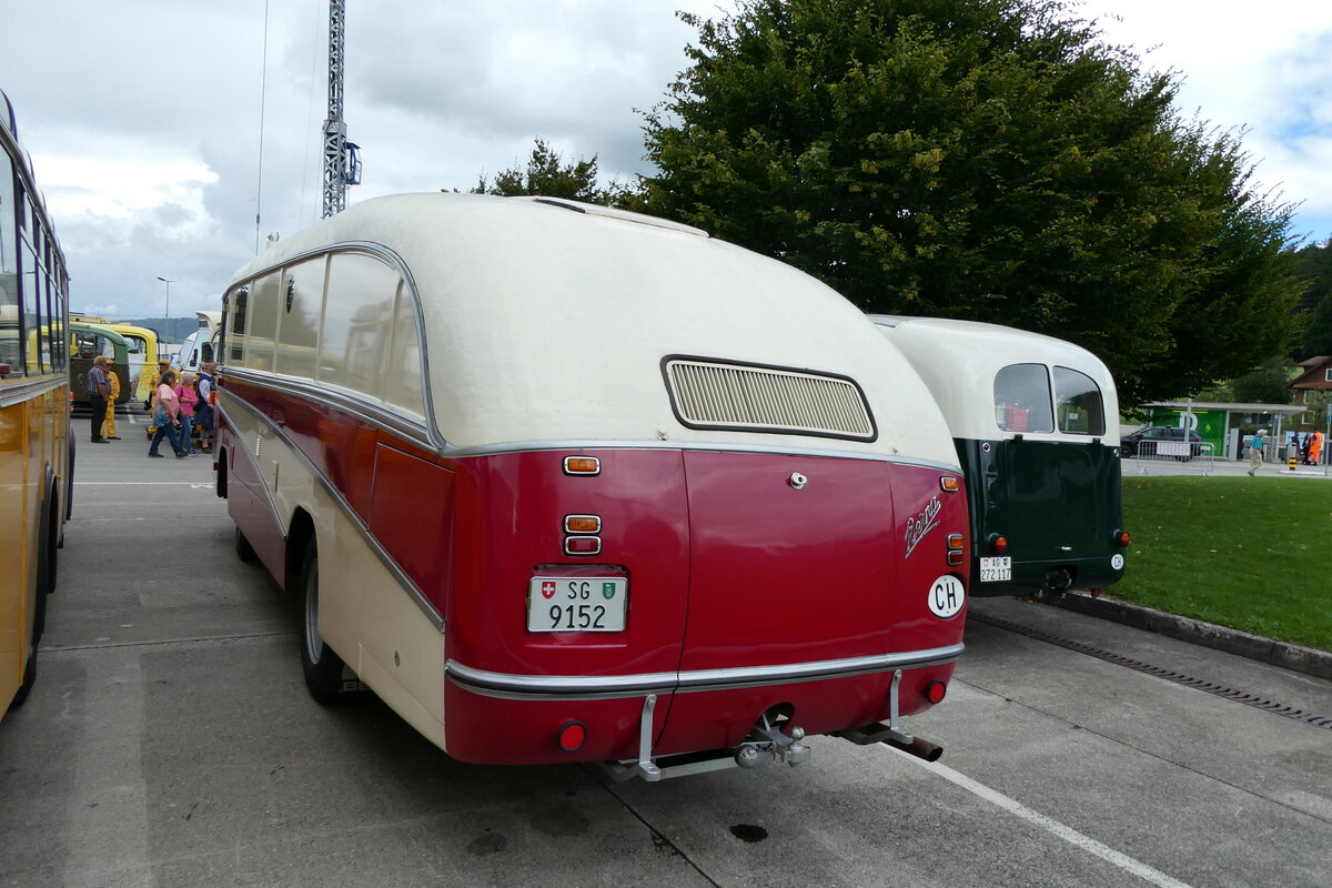 (279'748) - Sutter, Gossau - SG 9152 - Berna/R&J (ex Guggenb�hl, Brissago; ex VB Biel Nr. 110; ex VB Biel Nr. 10) am 30. August 2025 in Oberkirch, CAMPUS Sursee