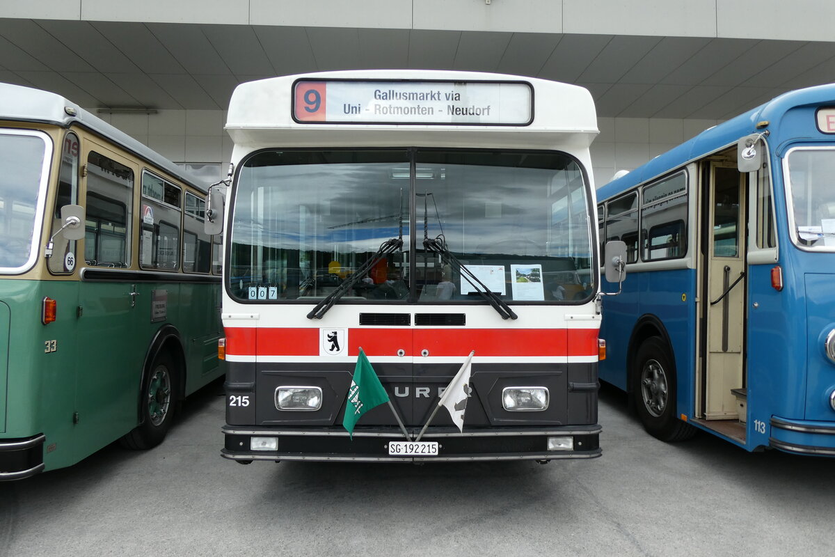 (279'758) - Diem, Wittenbach - Nr. 215/SG 192'215 - Saurer/Hess (ex VBSG St. Gallen Nr. 215) am 30. August 2025 in Oberkirch, CAMPUS Sursee