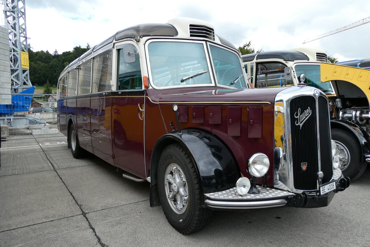 (279'763) - Roth, Niederwangen - BE 4008 - Saurer/Eggli (ex Paproth, D-Mainz; ex Hotel Orselina, Locarno; ex Riederer, St. Margarethenberg; ex Luk, Gr�sch; ex P 23'138; ex P 2205) am 30. August 2025 in Oberkirch, CAMPUS Sursee