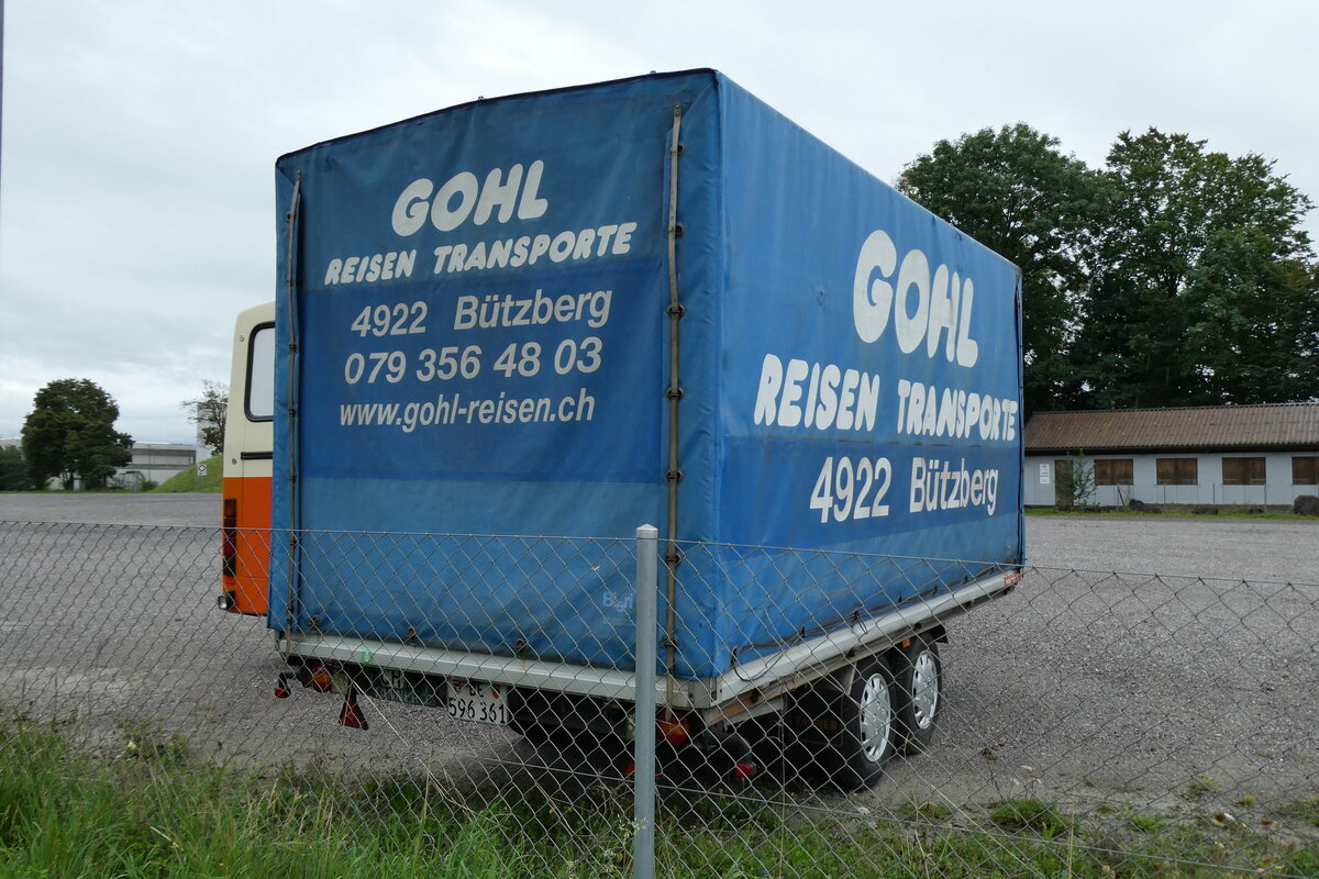 (279'830) - Gohl, Herzogenbuchsee - BE 596'361 - Tanner Gep�ckanh�nger am 2. September 2025 in Thun, Kleine Allmend 