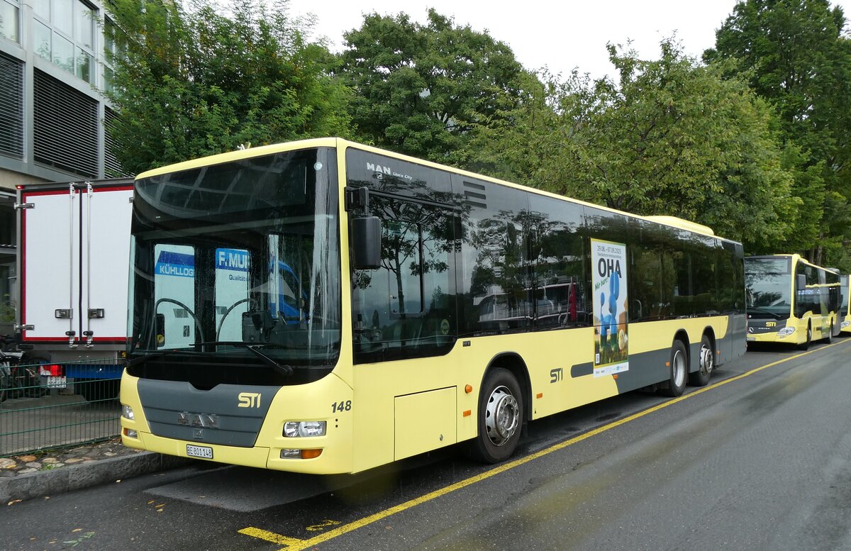 (279'832) - STI Thun - Nr. 148/BE 801'148 - MAN am 2. September 2025 bei der Schiffl�ndte Thun