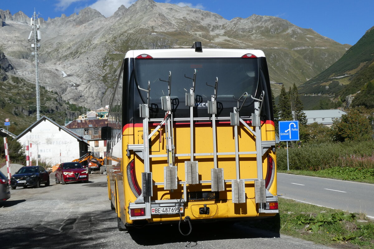 (279'869) - PostAuto Bern - BE 487'695/PID 10'952 - Iveco am 3. September 2025 in Gletsch