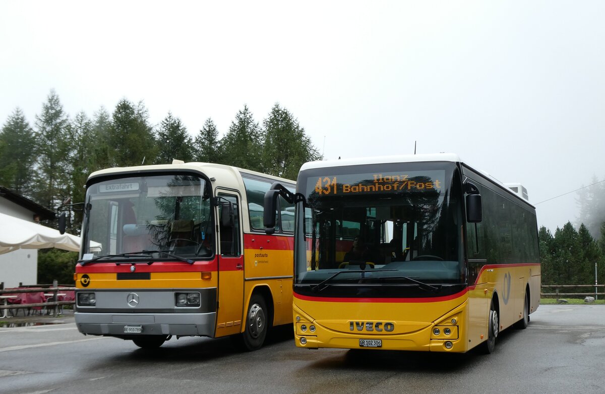 (280'156) - PostAuto Graub�nden - GR 102'306/PID 12'012 - Iveco (ex Nr. 6) am 9. September 2025 in Vals, Zervreila
